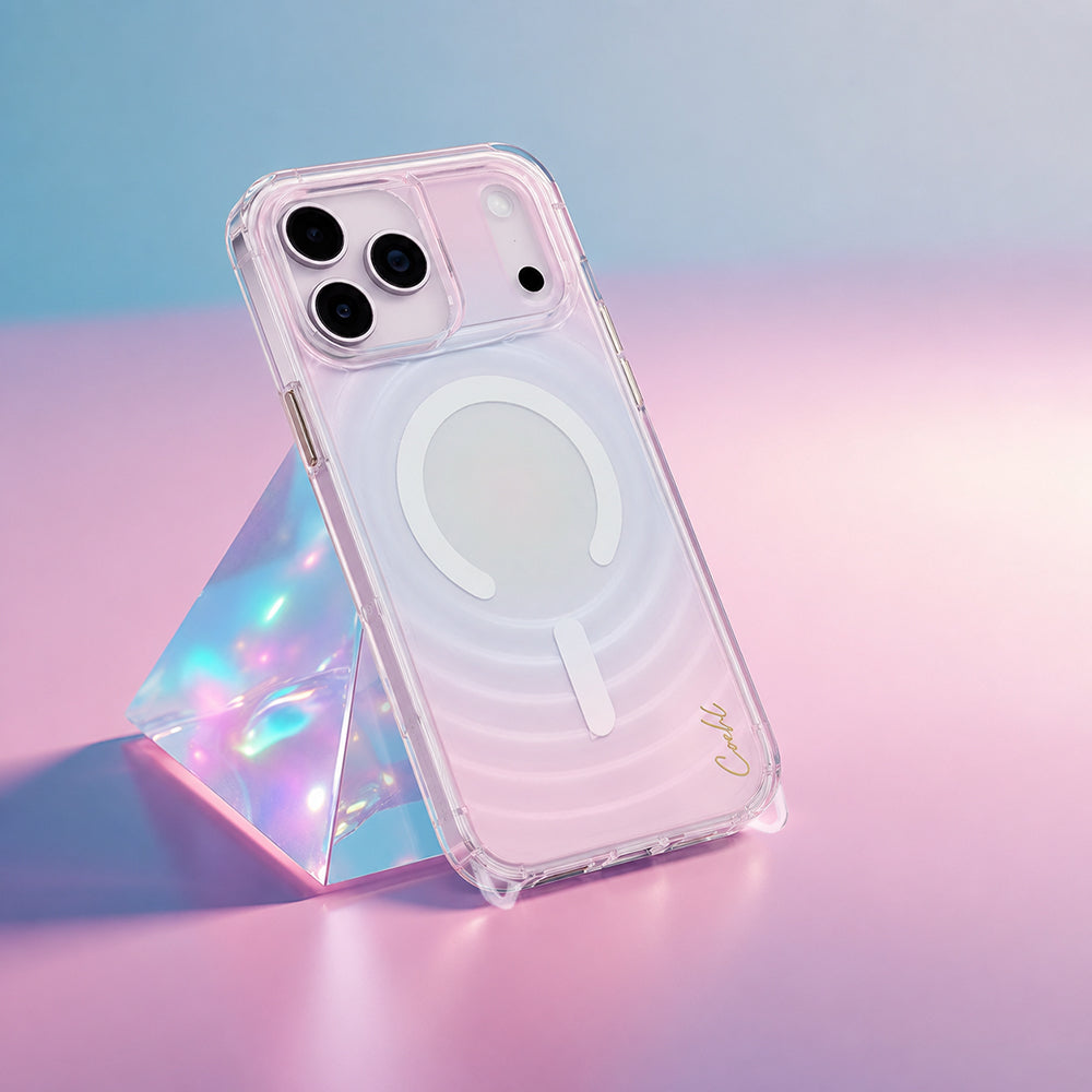 Capa MagSafe para Apple iPhone 17 Pro Max, UNIQ, Coehl, Iridescente