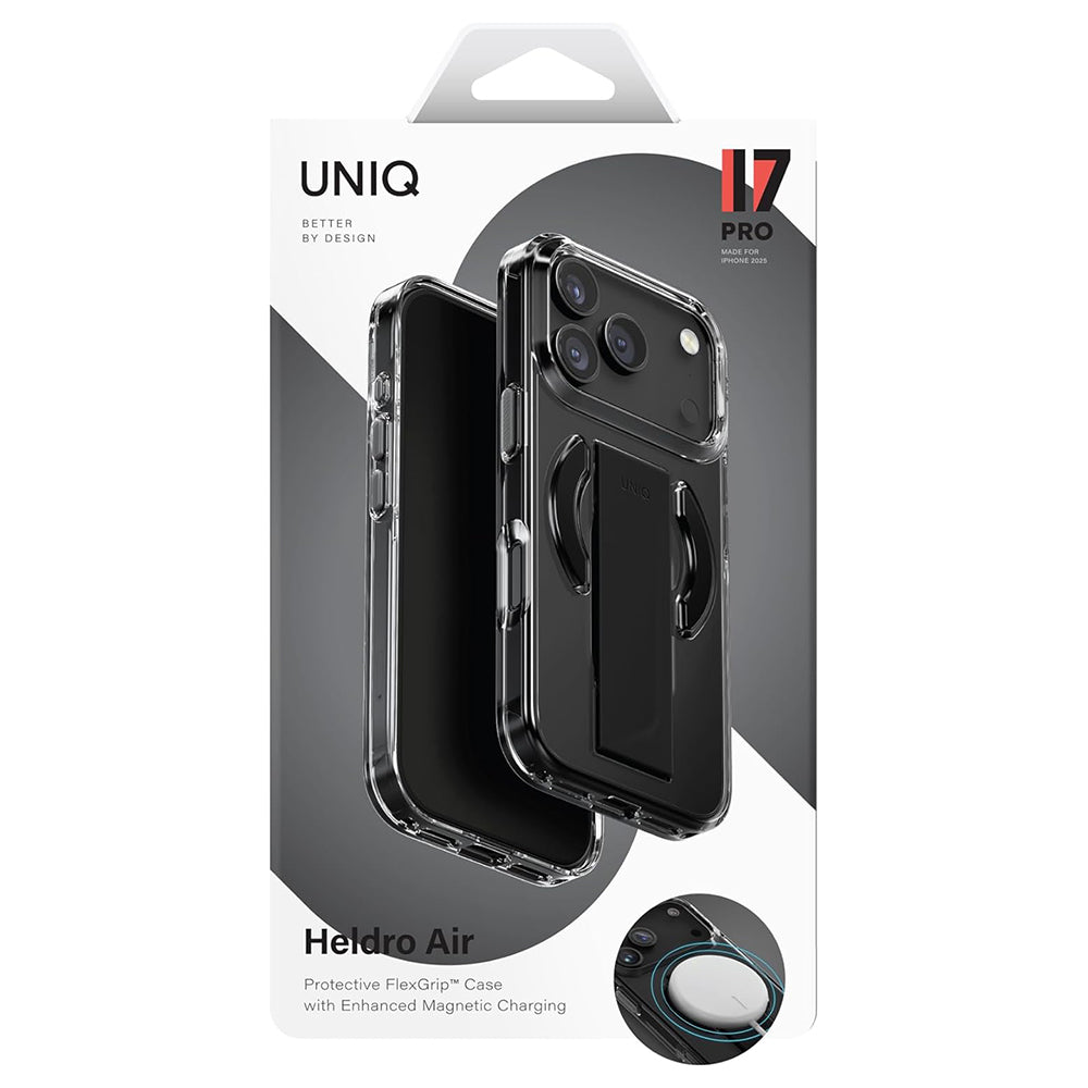 Capa MagSafe para Apple iPhone 17 Pro Max, UNIQ, Heldro Air MagClick, Preta