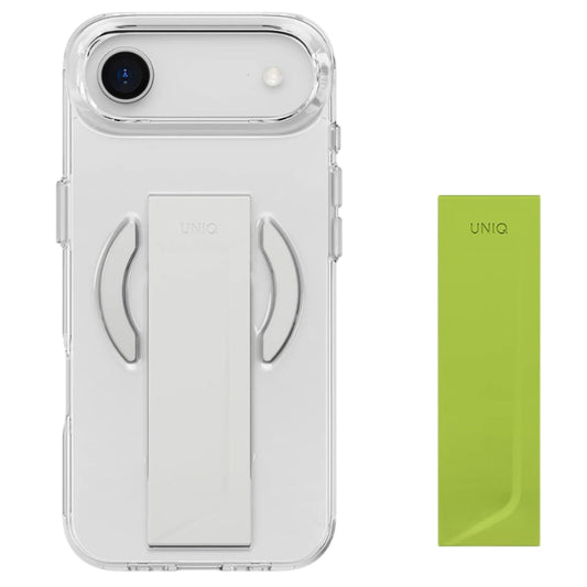 Capa MagSafe para Apple iPhone 17 Pro Max, UNIQ, Heldro Air MagClick, Cinza Transparente