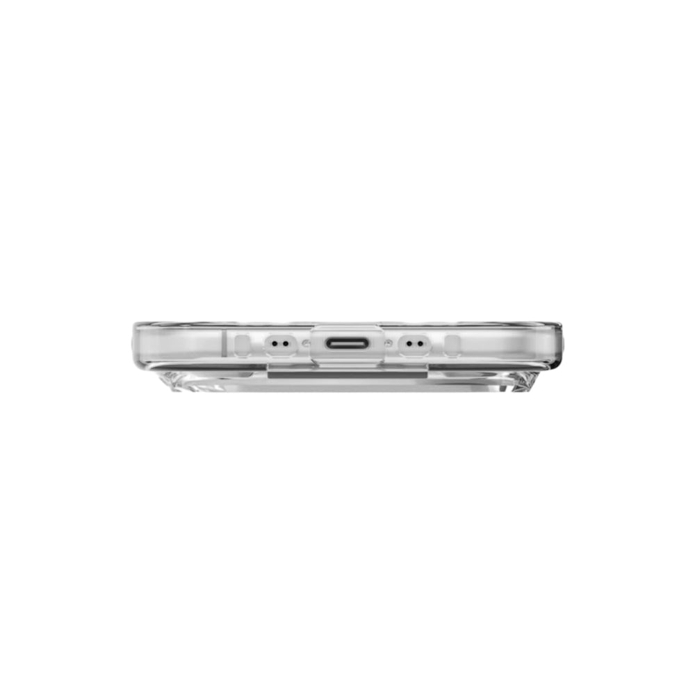 Capa MagSafe para Apple iPhone 17 Pro Max, UNIQ, Heldro Air MagClick, Cinza Transparente