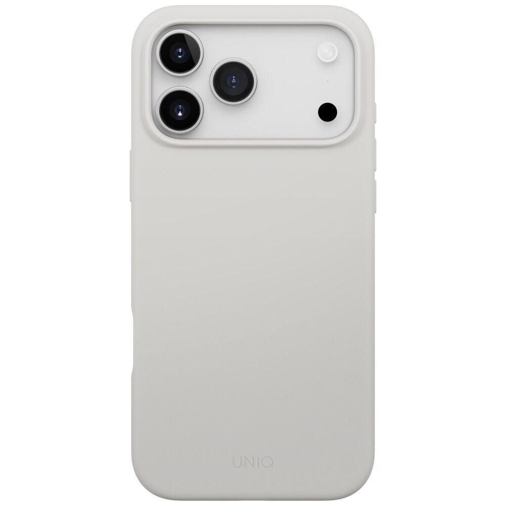 Capa MagSafe para Apple iPhone 17 Pro Max, UNIQ, Lino MagClick, Cinzento