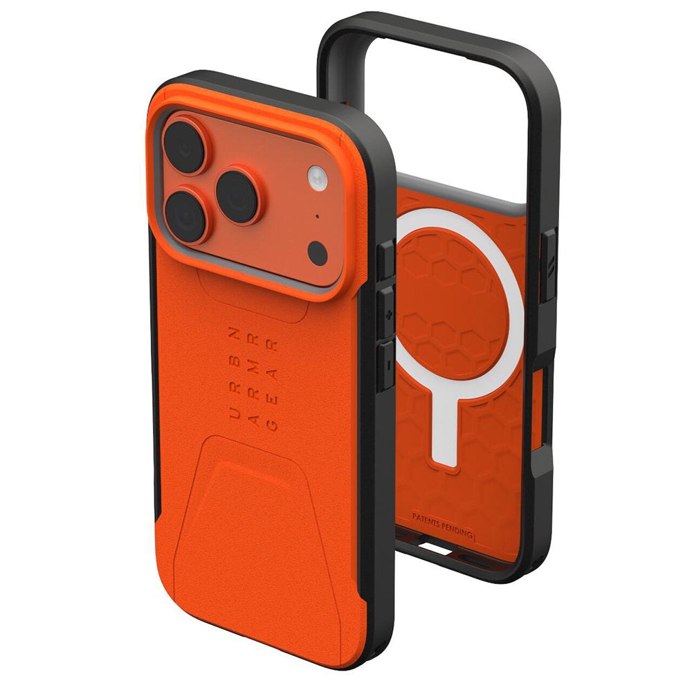 Capa MagSafe para Apple iPhone 17 Pro Max, Urban Armor Gear, Civilian LT, Laranja