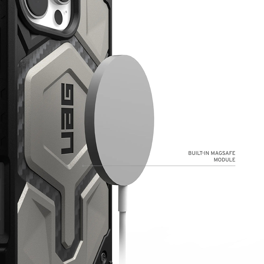Capa MagSafe para Apple iPhone 17 Pro Max, Urban Armor Gear, Monarch Pro Kevlar, Preta