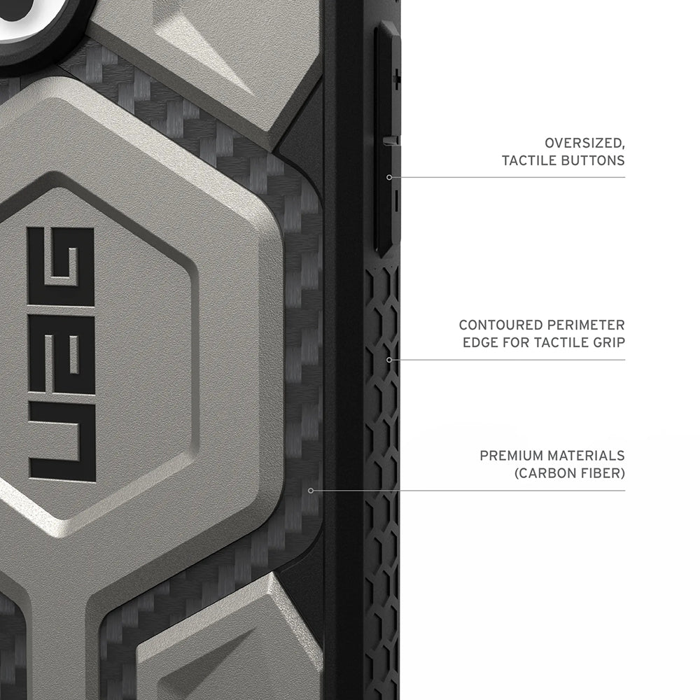 Capa MagSafe para Apple iPhone 17 Pro Max, Urban Armor Gear, Monarch Pro Kevlar, Preta