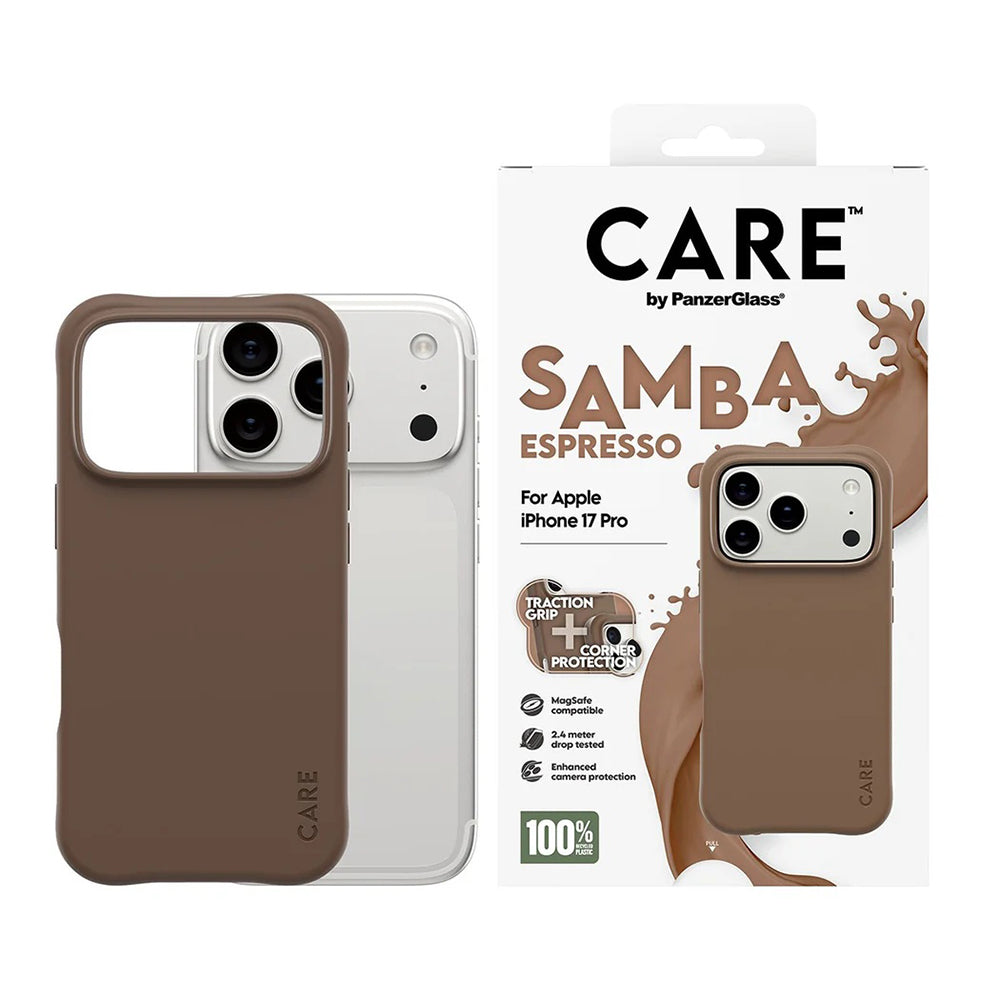 Capa MagSafe para Apple iPhone 17 Pro, PanzerGlass, Care Fashionable, Marrom