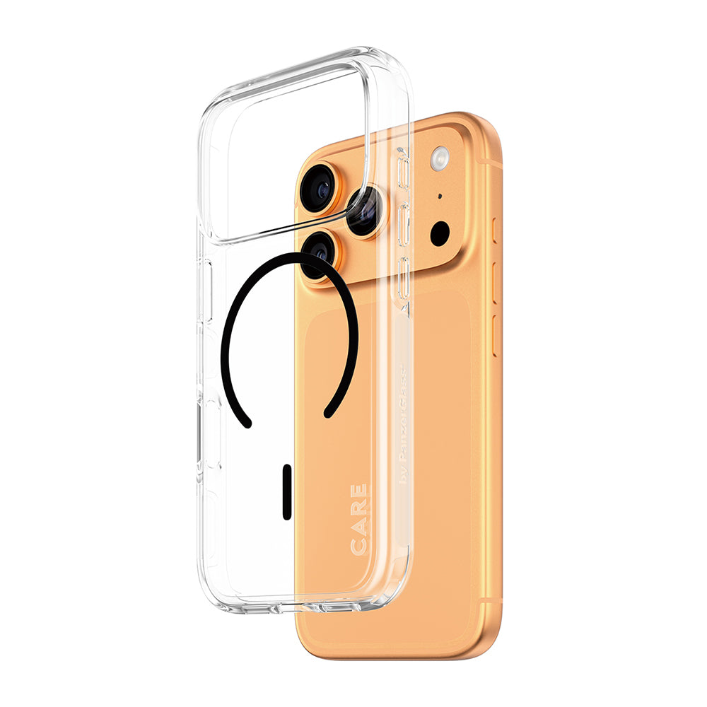 Capa MagSafe para Apple iPhone 17 Pro, PanzerGlass, Care Urban Explorer, Transparente Negra