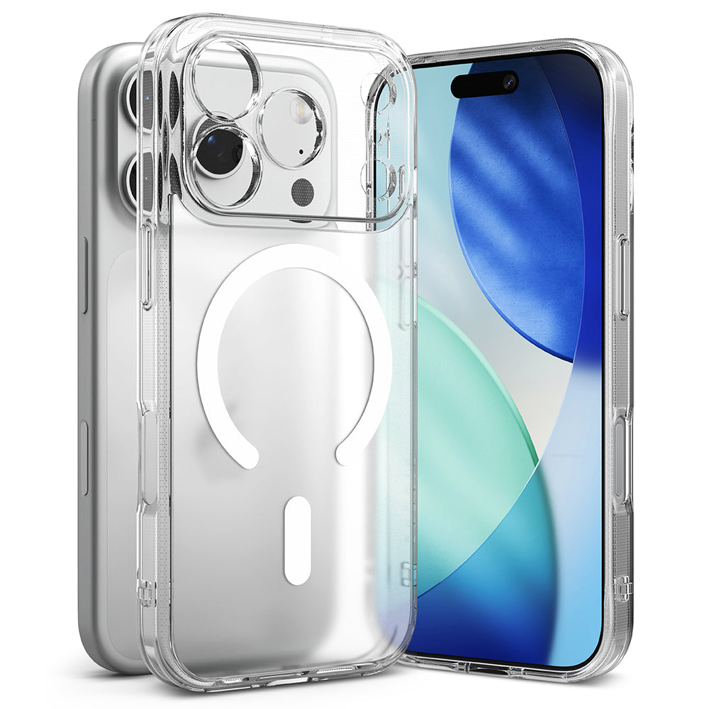 Capa MagSafe para Apple iPhone 17 Pro, Ringke, Fusion, Transparente Fosca