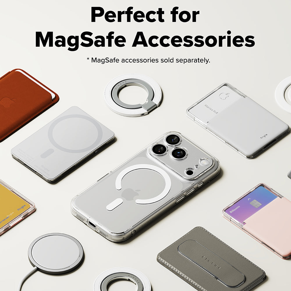 Capa MagSafe para Apple iPhone 17 Pro, Ringke, Fusion, Transparente Fosca