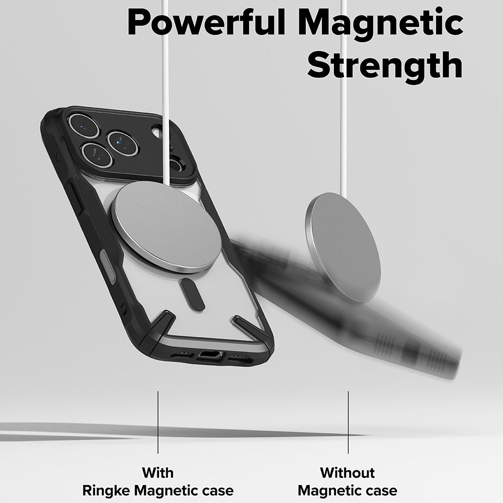 Capa MagSafe para Apple iPhone 17 Pro, Ringke, Fusion X, Preta