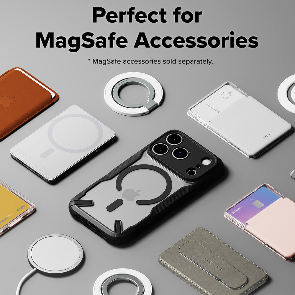 Capa MagSafe para Apple iPhone 17 Pro, Ringke, Fusion X, Preta