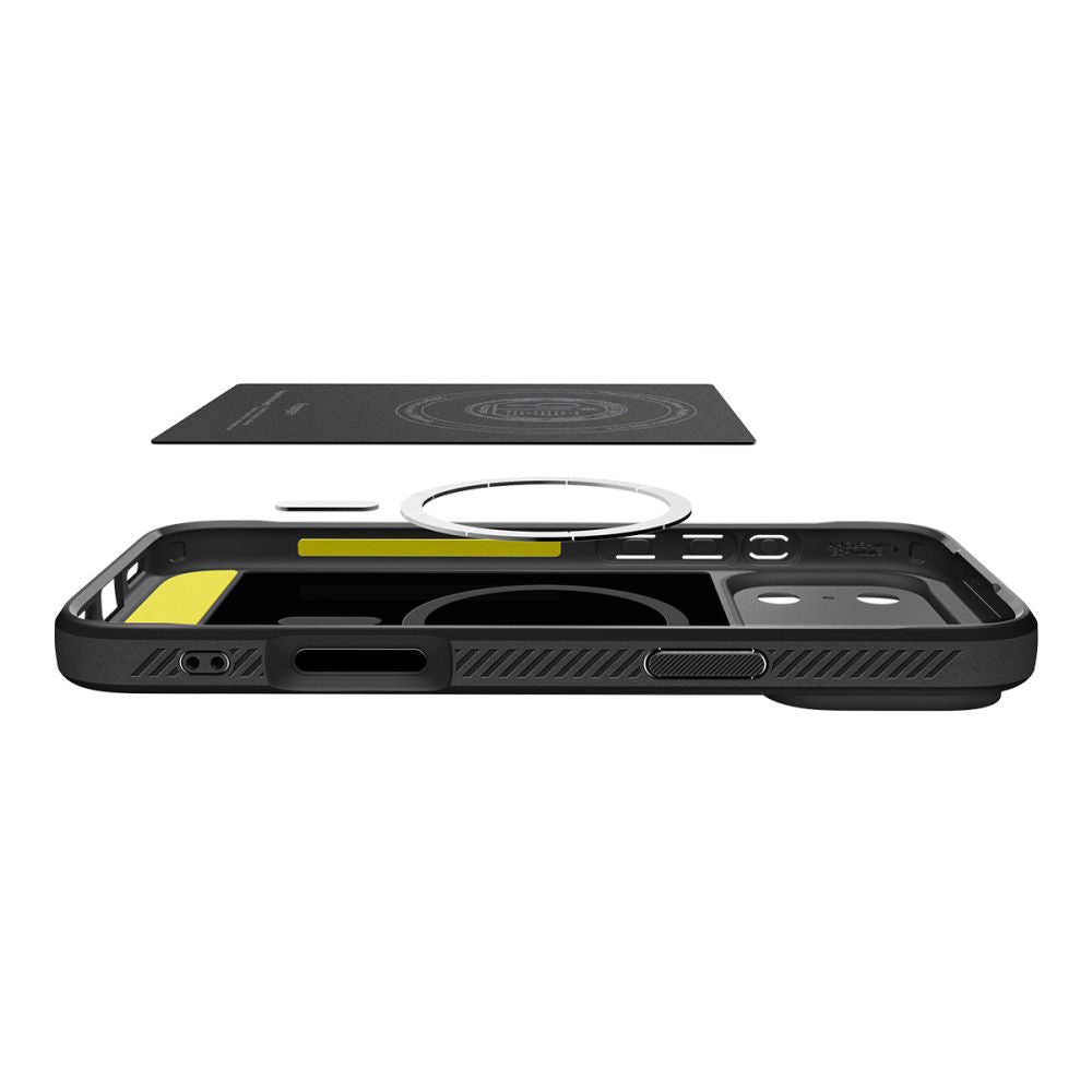 Capa MagSafe para Apple iPhone 17 Pro, Spigen, Rugged Armor, Preta Fosca ACS10329