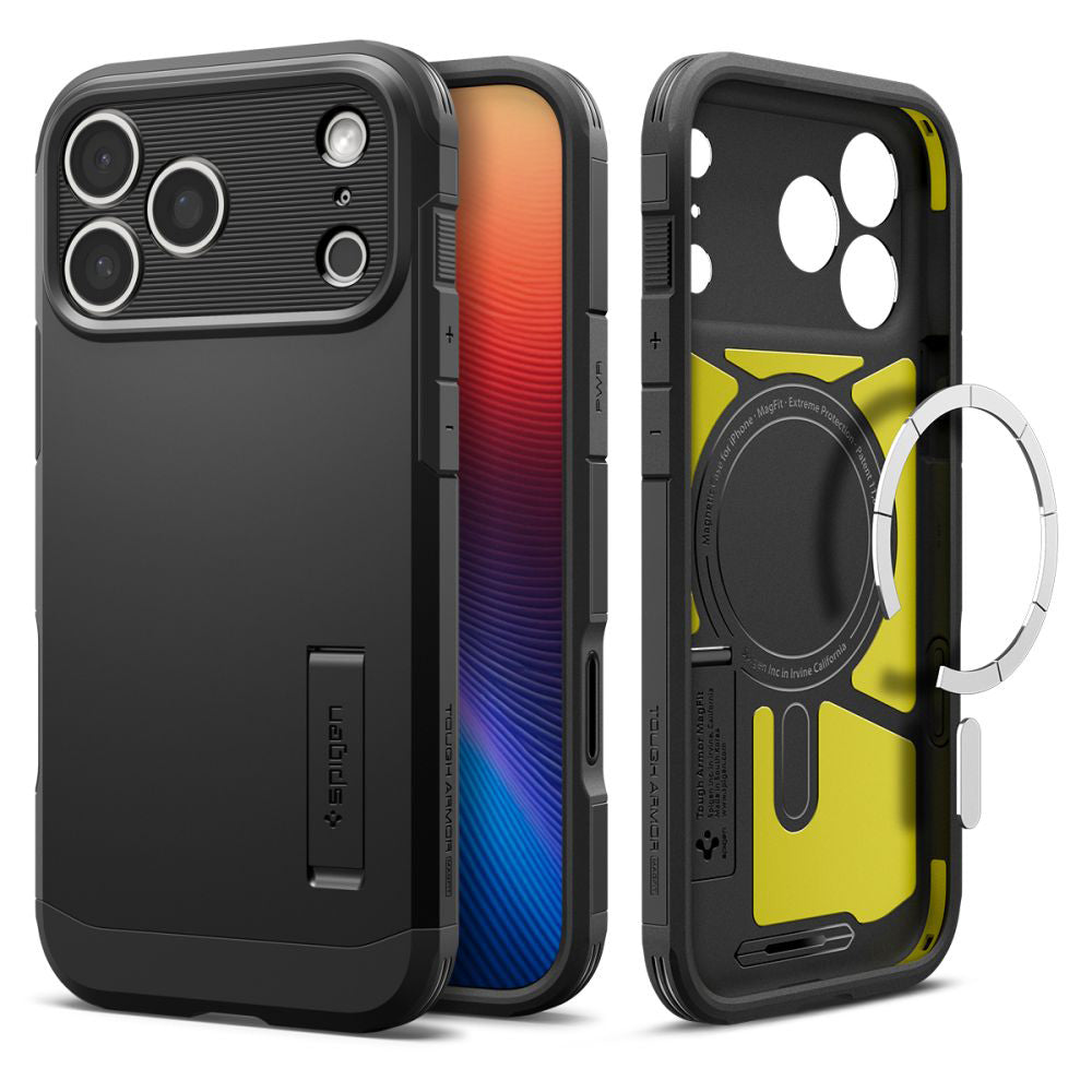 Capa MagSafe para Apple iPhone 17 Pro, Spigen, Tough Armor T, Preta ACS10361