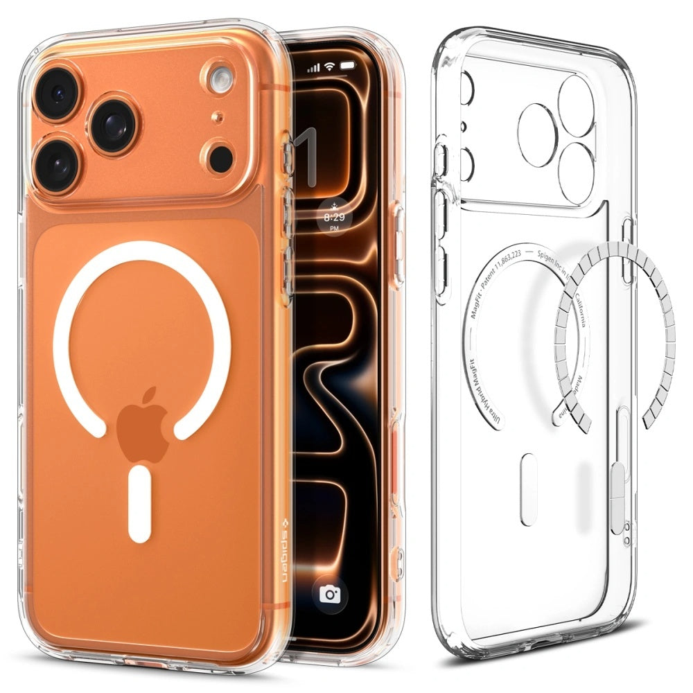 Capa MagSafe para Apple iPhone 17 Pro, Spigen, Ultra Hybrid, Branca ACS10346