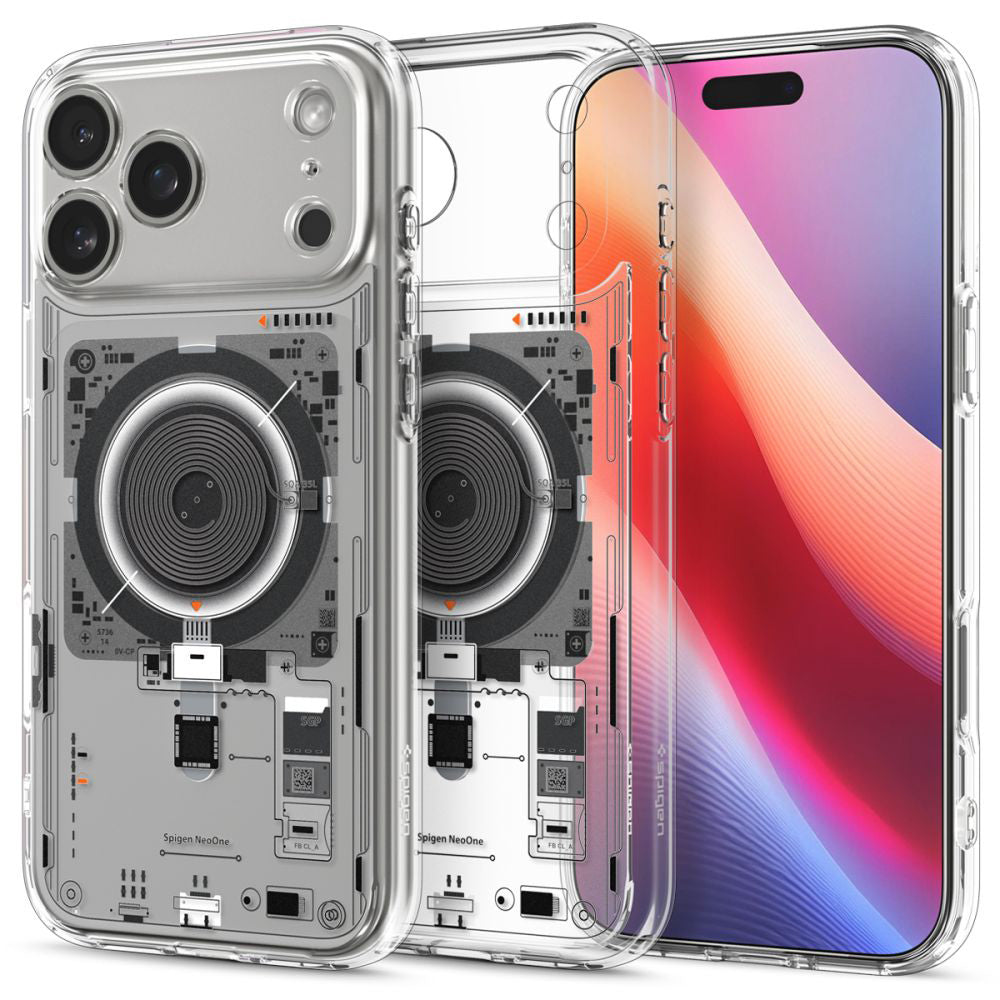 Capa MagSafe para Apple iPhone 17 Pro, Spigen, Ultra Hybrid Neo One, Transparente ACS10354