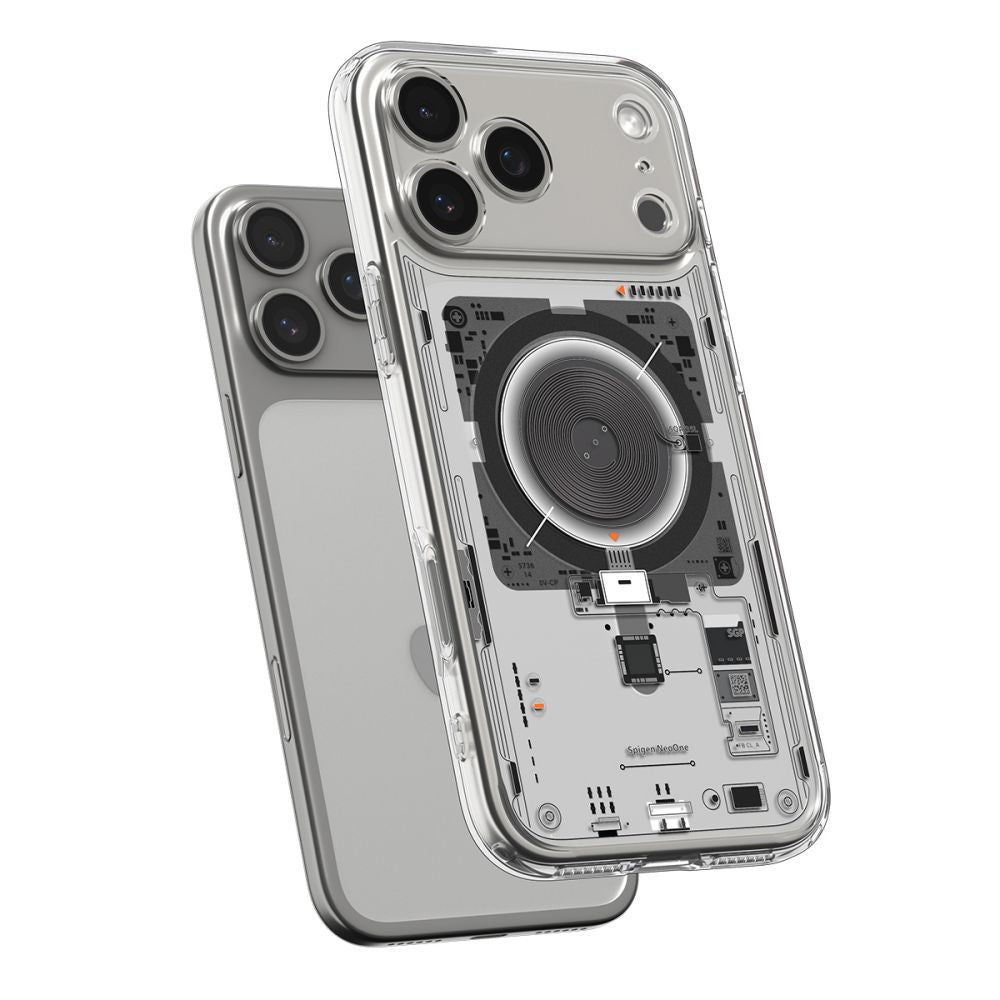 Capa MagSafe para Apple iPhone 17 Pro, Spigen, Ultra Hybrid Neo One, Transparente ACS10354