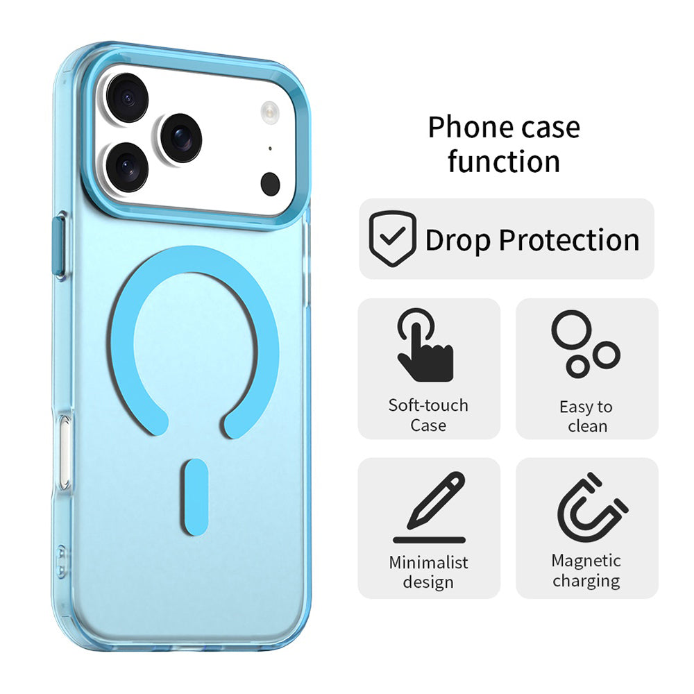 Capa MagSafe para Apple iPhone 17 Pro, Techsuit, CandyCase, Azul