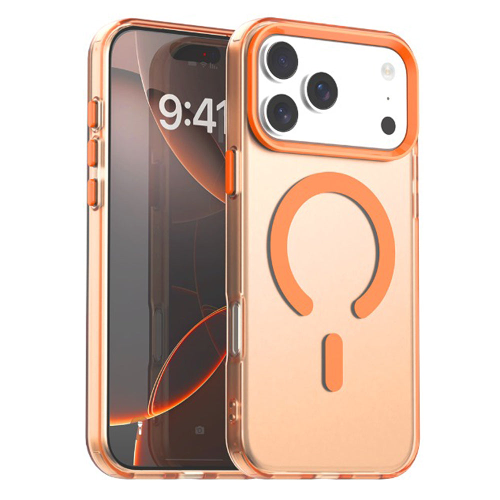 Capa MagSafe para Apple iPhone 17 Pro, Techsuit, CandyCase, Laranja