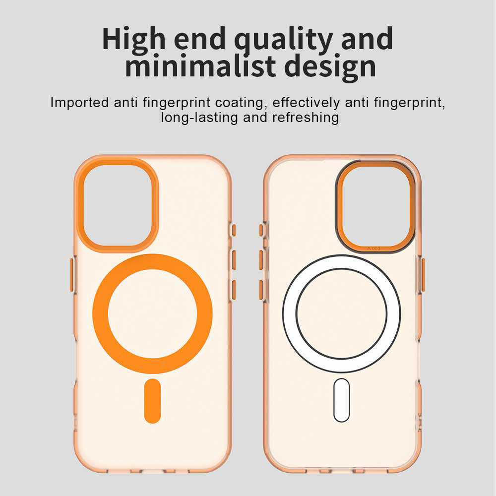 Capa MagSafe para Apple iPhone 17 Pro, Techsuit, CandyCase, Laranja
