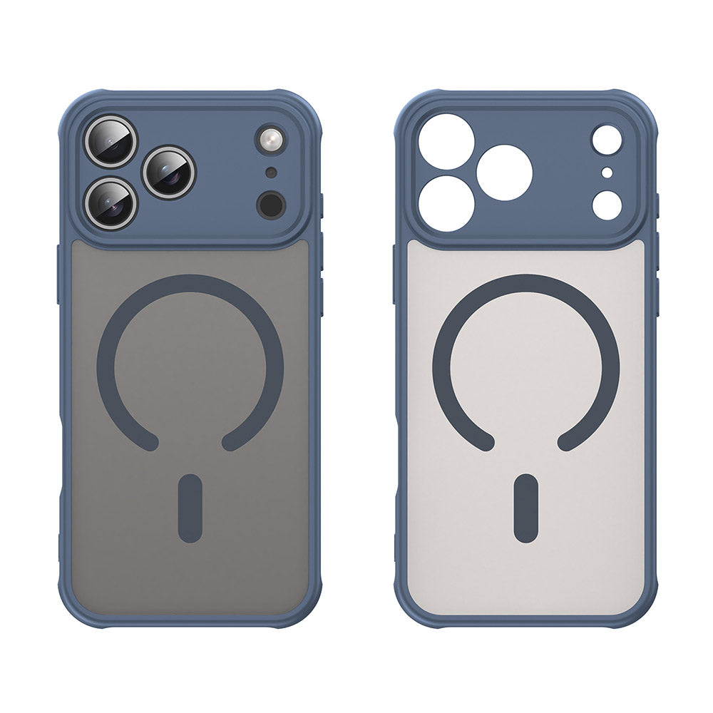 Capa MagSafe para Apple iPhone 17 Pro, Techsuit, HaloFrost II, Azul-marinho