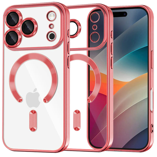 Capa MagSafe para Apple iPhone 17 Pro, Techsuit, Luxury Crystal, Rosa