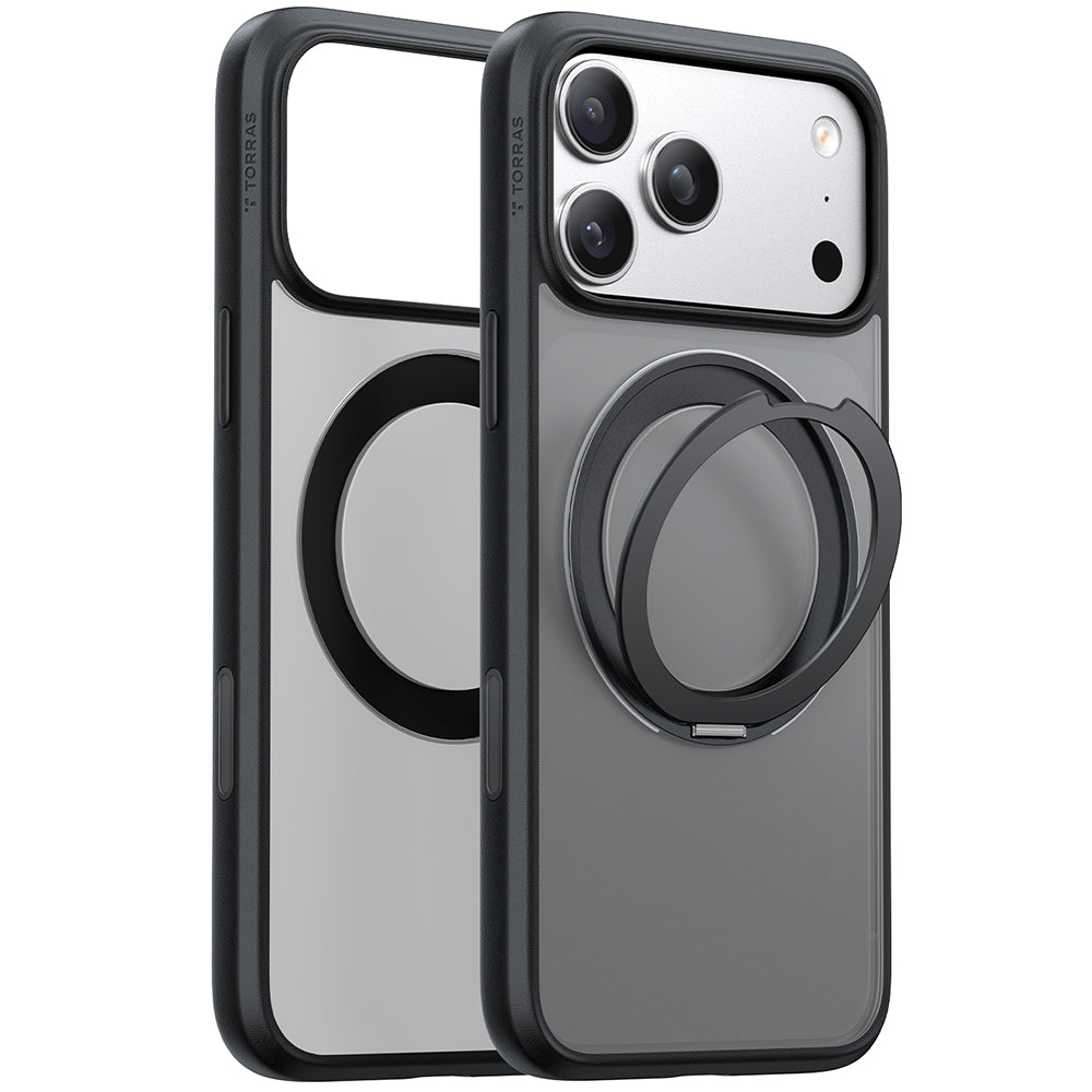 Capa MagSafe para Apple iPhone 17 Pro, Torras, Ostand Pro, Preta
