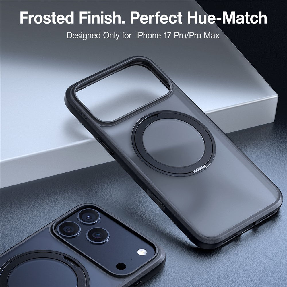 Capa MagSafe para Apple iPhone 17 Pro, Torras, Ostand Pro, Preta