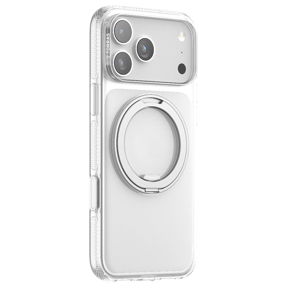 Capa MagSafe para Apple iPhone 17 Pro, Torras, Ostand R Fitness, Transparente