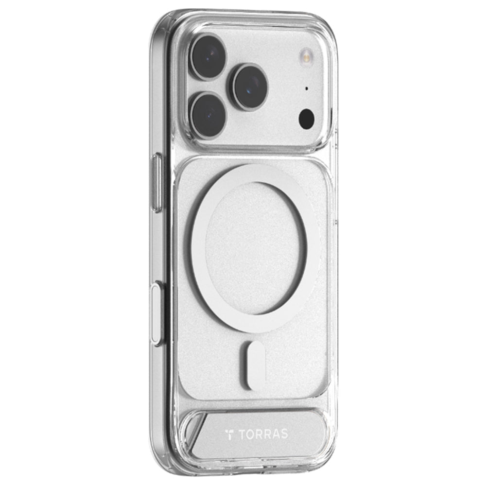 Capa MagSafe para Apple iPhone 17 Pro, Torras, Pstand, Transparente