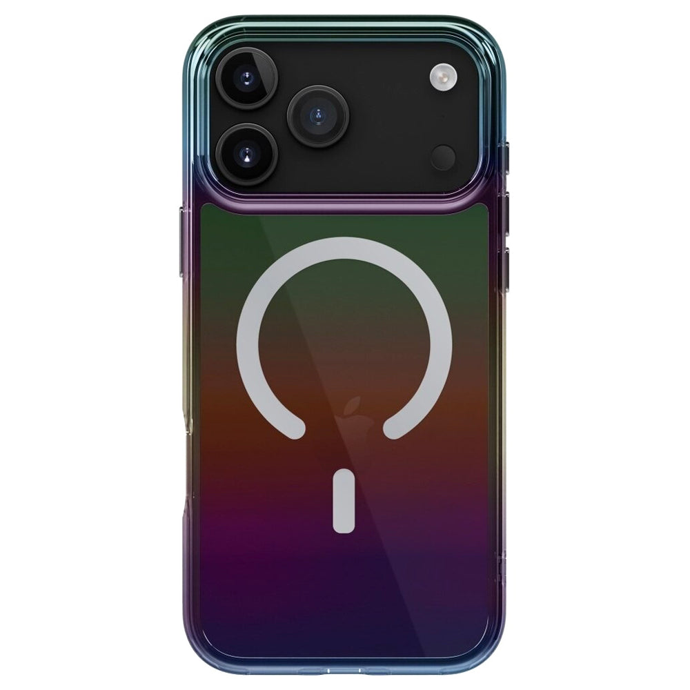 Capa MagSafe para Apple iPhone 17 Pro, UNIQ, Iridescia MagClick, Aurora