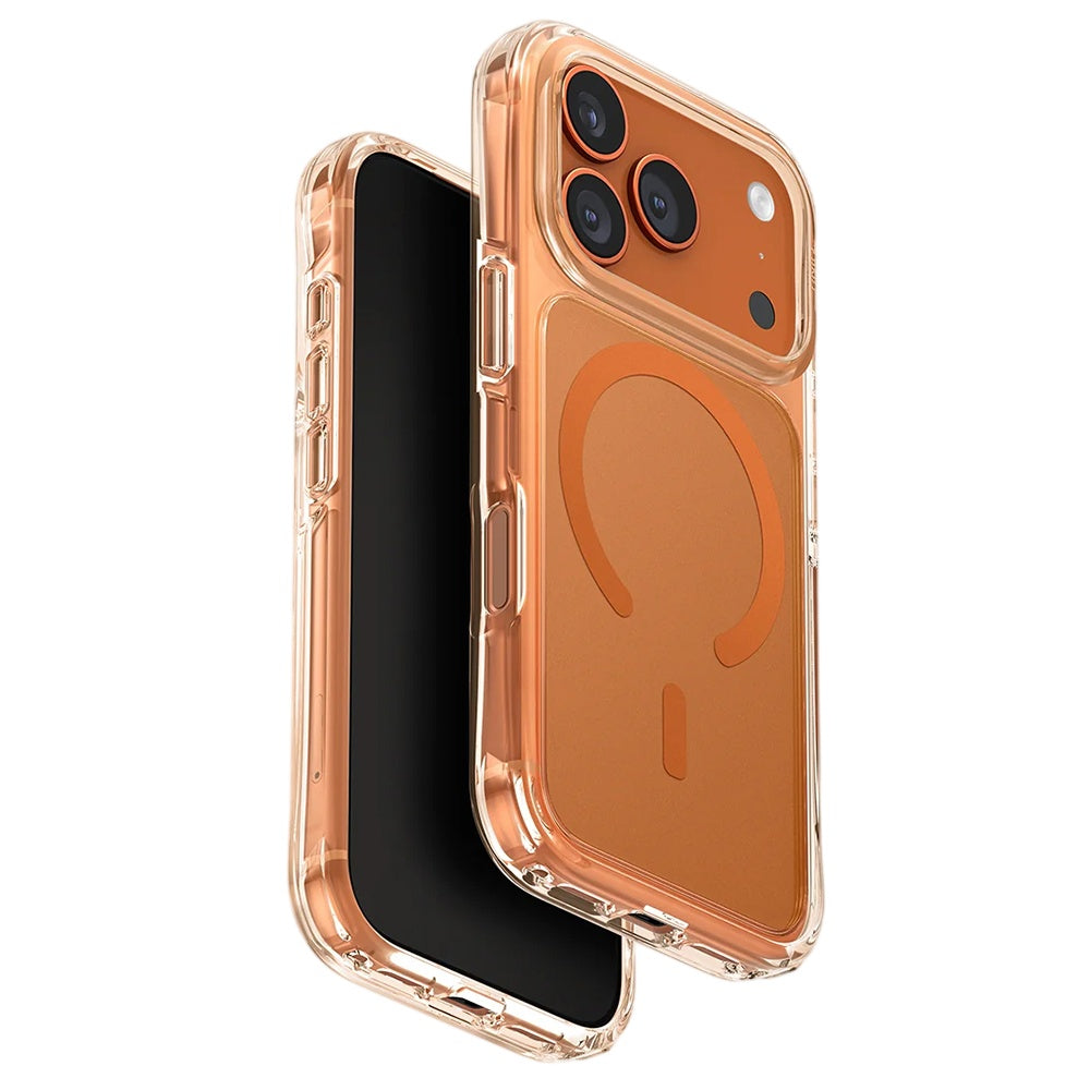 Capa MagSafe para Apple iPhone 17 Pro, UNIQ, LifePro Xtreme MagClick, Laranja