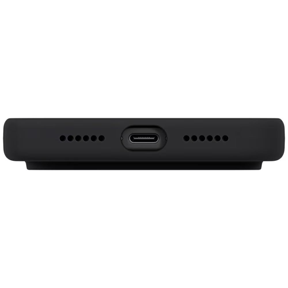 Capa MagSafe para Apple iPhone 17 Pro, UNIQ, Lino MagClick, Preta
