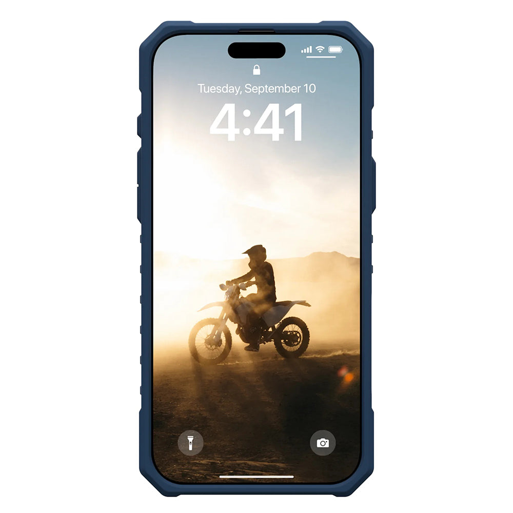 Capa MagSafe para Apple iPhone 17 Pro, Urban Armor Gear, Pathfinder Clear com Cordão, Azul