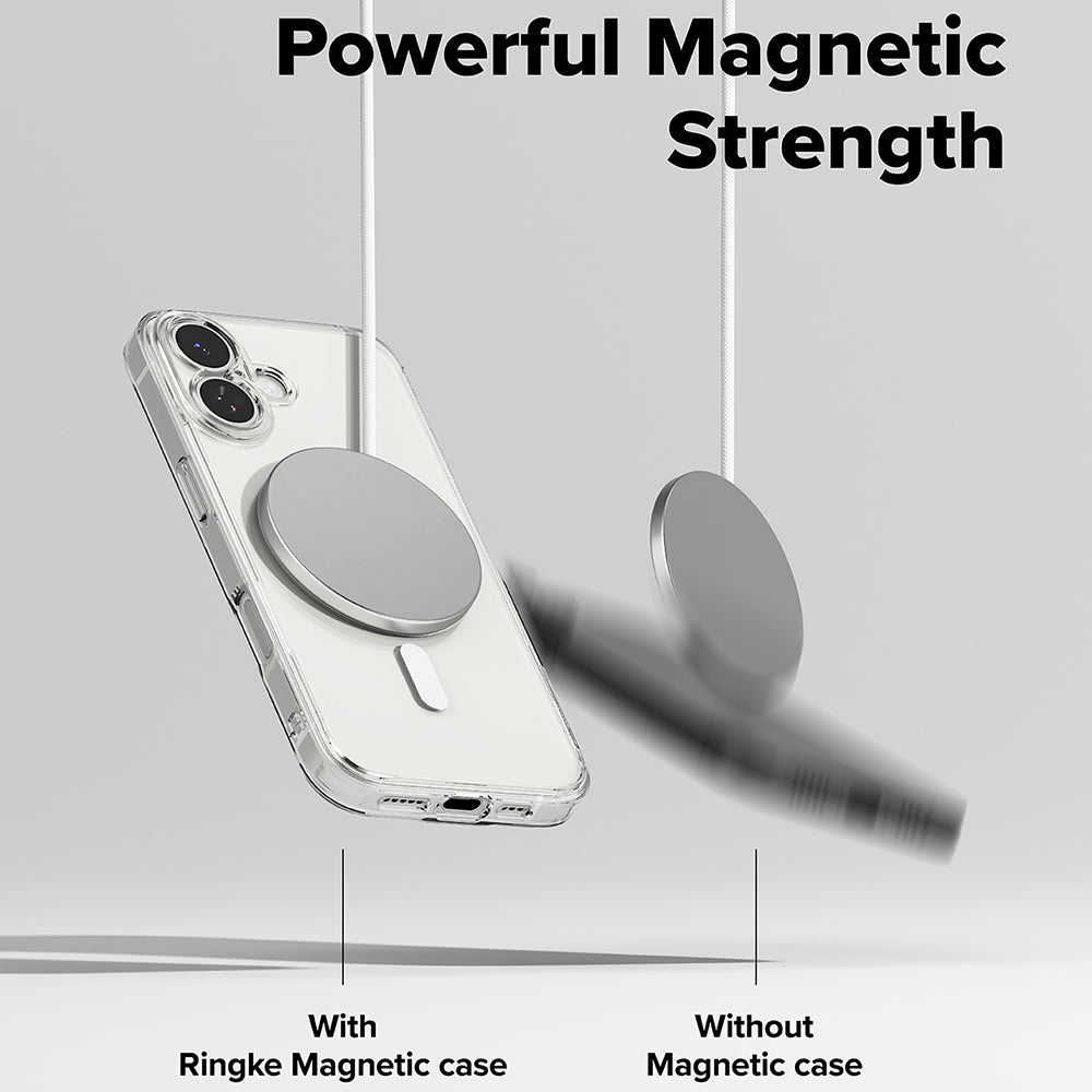 Capa MagSafe para Apple iPhone 17, Ringke, Fusion, Transparente
