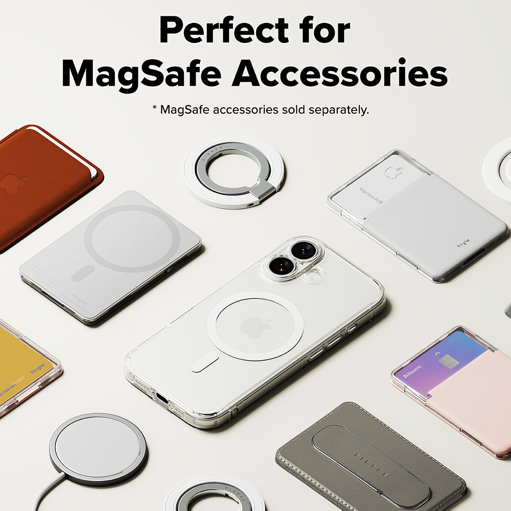 Capa MagSafe para Apple iPhone 17, Ringke, Fusion, Transparente