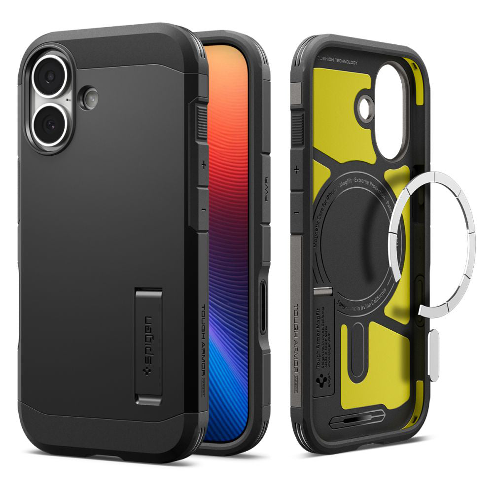 Capa MagSafe para Apple iPhone 17, Spigen, Tough Armor T, Preta ACS10391