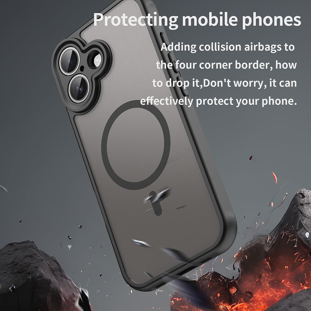 Capa MagSafe para Apple iPhone 17, Techsuit, HaloFrost II, Preta