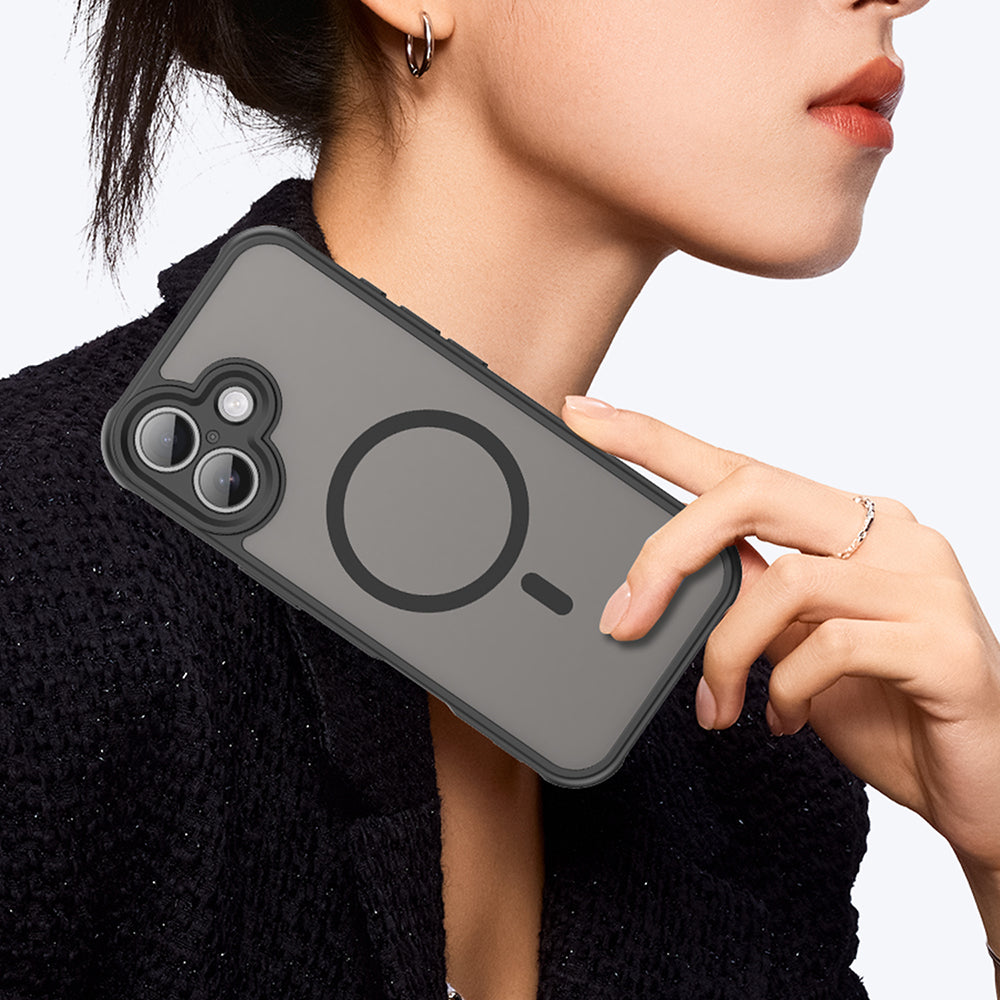 Capa MagSafe para Apple iPhone 17, Techsuit, HaloFrost II, Preta