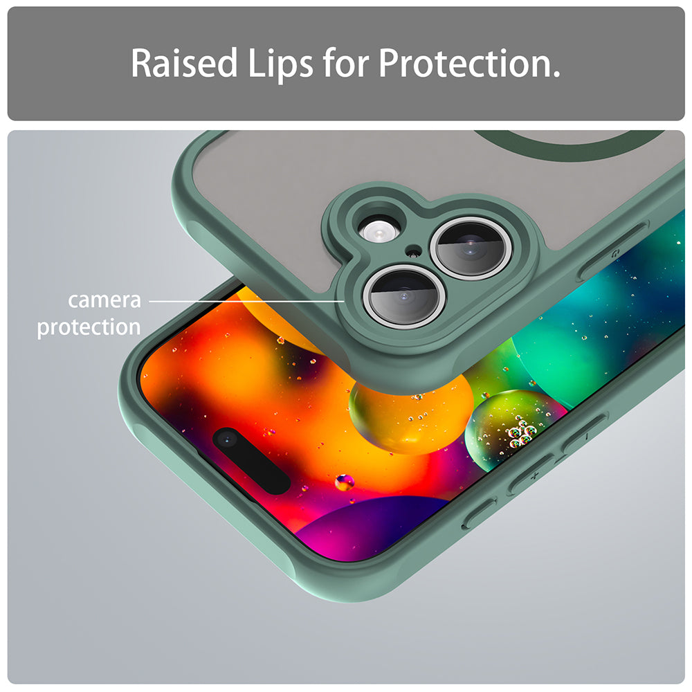 Capa MagSafe para Apple iPhone 17, Techsuit, HaloFrost II, Verde