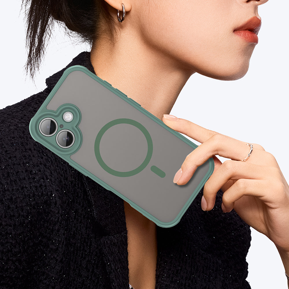 Capa MagSafe para Apple iPhone 17, Techsuit, HaloFrost II, Verde