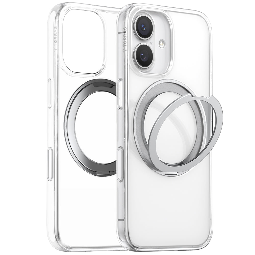 Capa MagSafe para Apple iPhone 17, Torras, Ostand Pro, Transparente