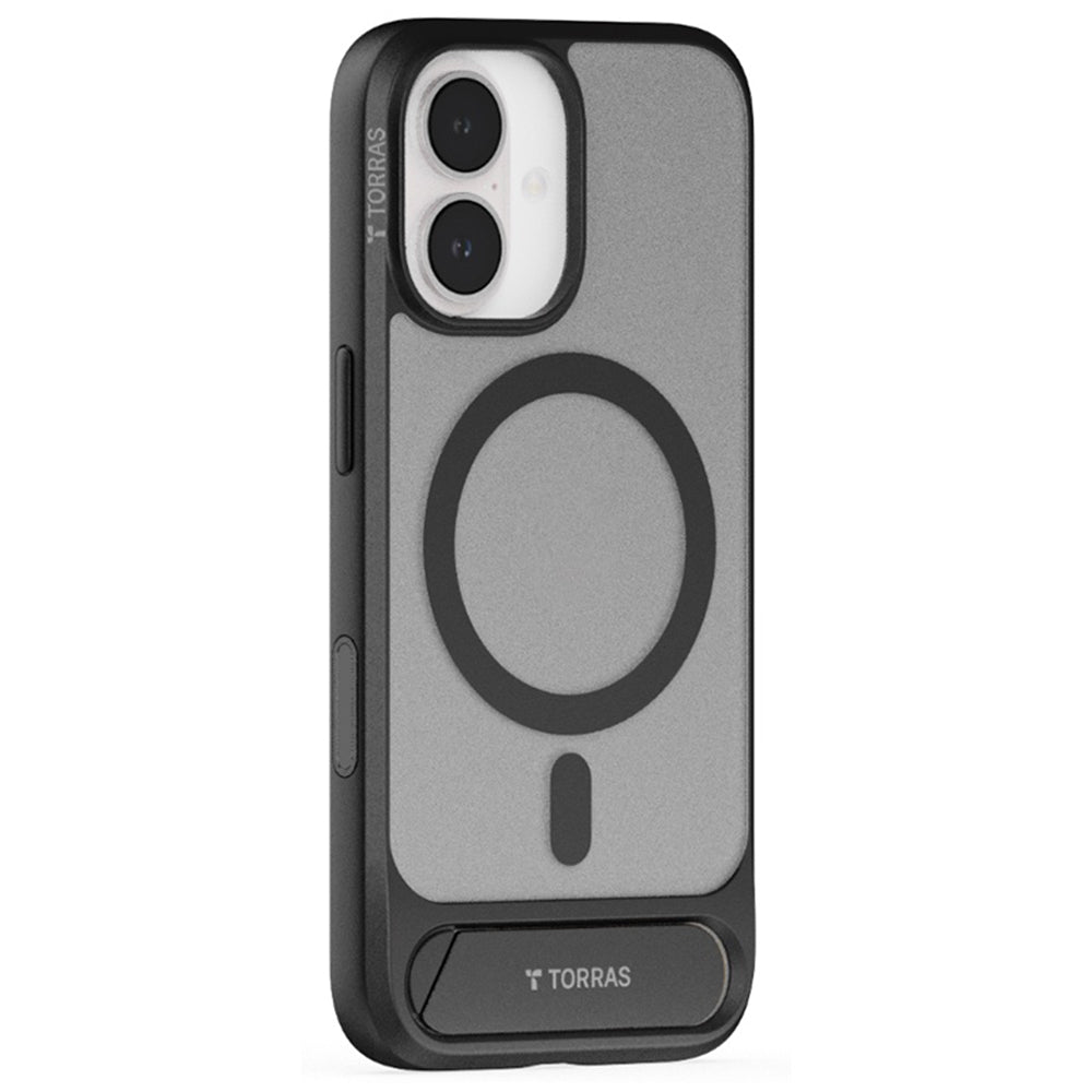 Capa MagSafe para Apple iPhone 17, Torras, Pstand, Preta