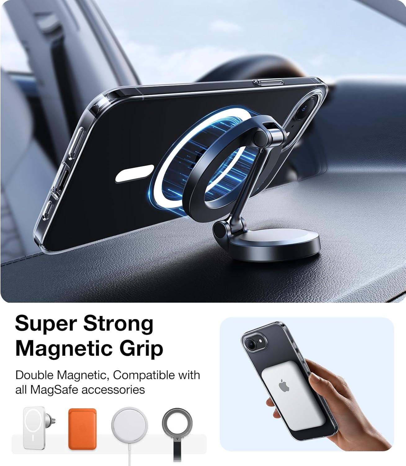 Capa MagSafe para Apple iPhone 17, Torras, SlimFit, Transparente