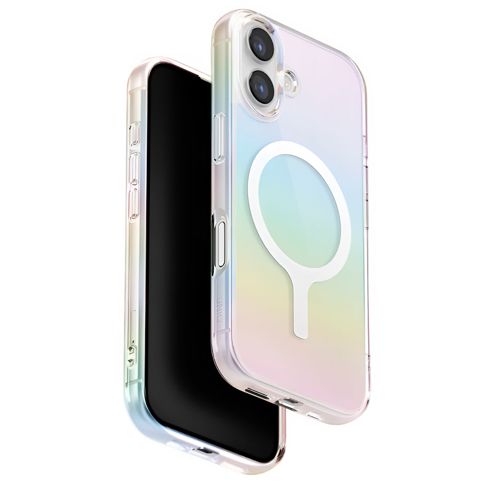 Capa MagSafe para Apple iPhone 17, UNIQ, Iridescia MagClick, Multicolor
