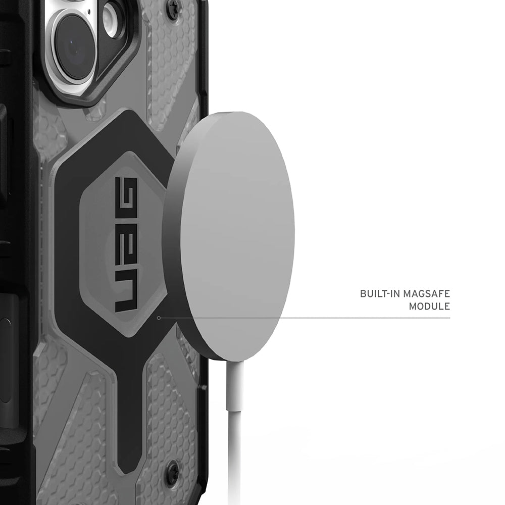 Capa MagSafe para Apple iPhone 17, Urban Armor Gear, Pathfinder Clear, Cinza