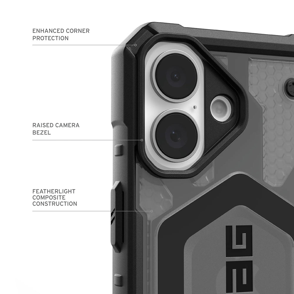Capa MagSafe para Apple iPhone 17, Urban Armor Gear, Pathfinder Clear, Cinza