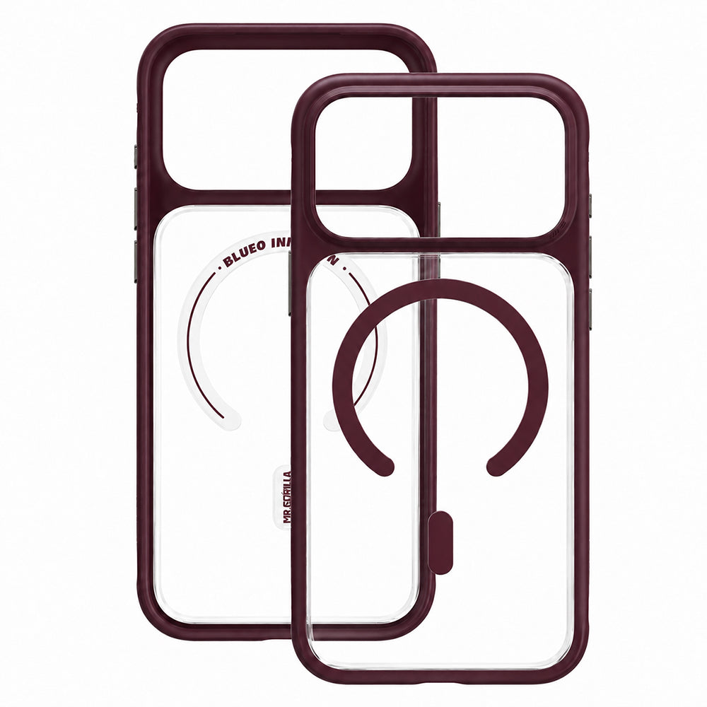 Capa MagSafe para Apple iPhone 18 Pro / 17 Pro, Blueo, Antiderrapante e Suave para a Pele, Vermelho-Cereja Acetinado