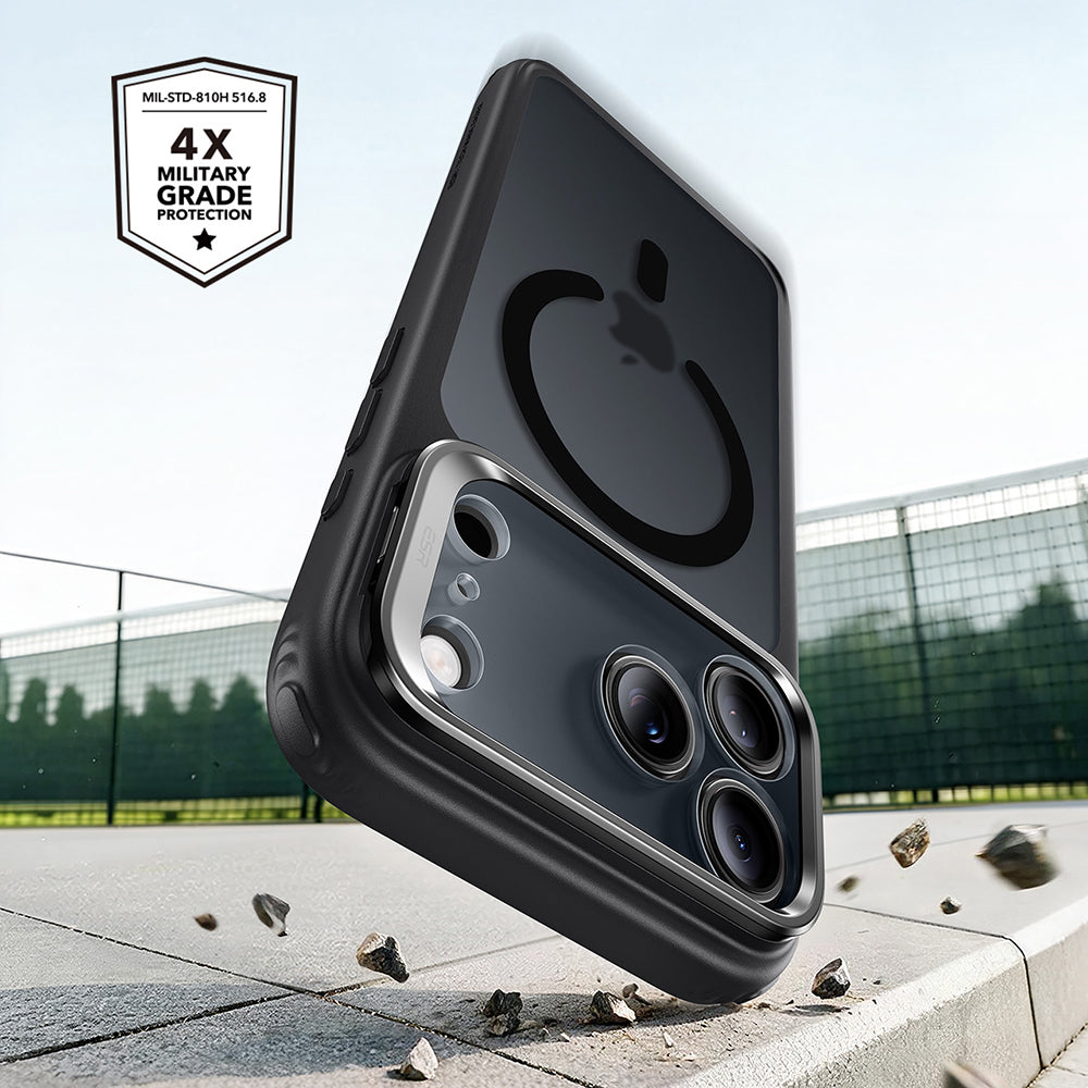 Capa MagSafe para Apple iPhone 18 Pro / 17 Pro, ESR, Classic Hybrid Kickstand, Preto Satinado