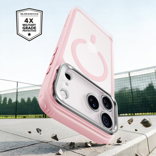 Capa MagSafe para Apple iPhone 18 Pro / 17 Pro, ESR, Classic Hybrid Kickstand, Rosa Satinada