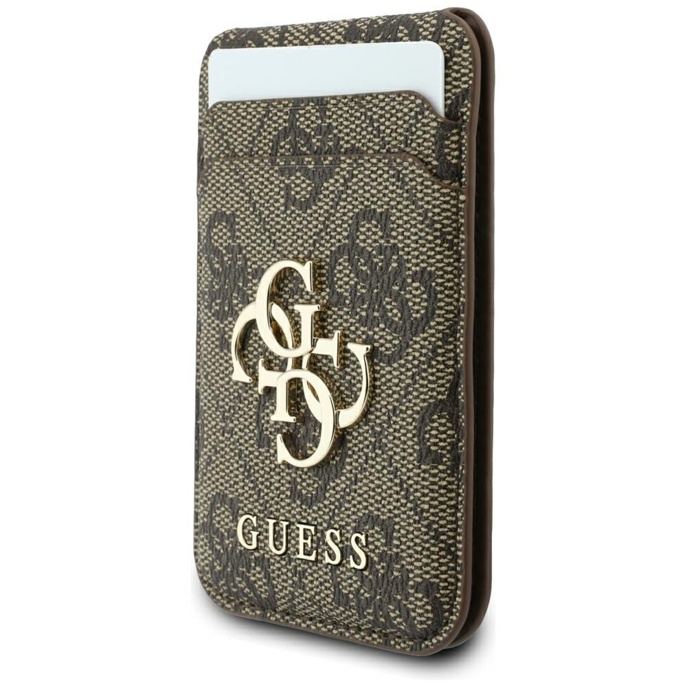 Capa MagSafe para Apple iPhone 18 Pro / 17 Pro, Guess, 4G Cardslot, Castanha