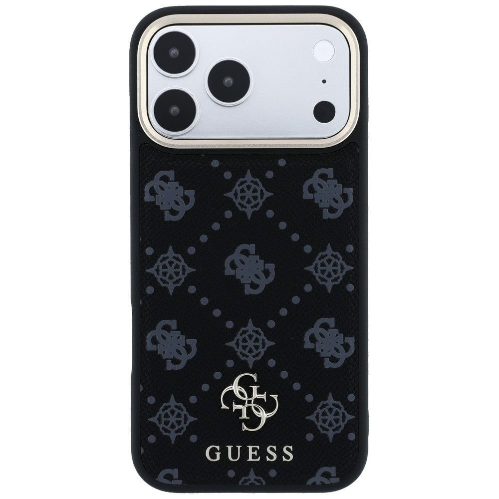 Capa MagSafe para Apple iPhone 18 Pro / 17 Pro, Guess, Peony 4G Small Logo, Preta